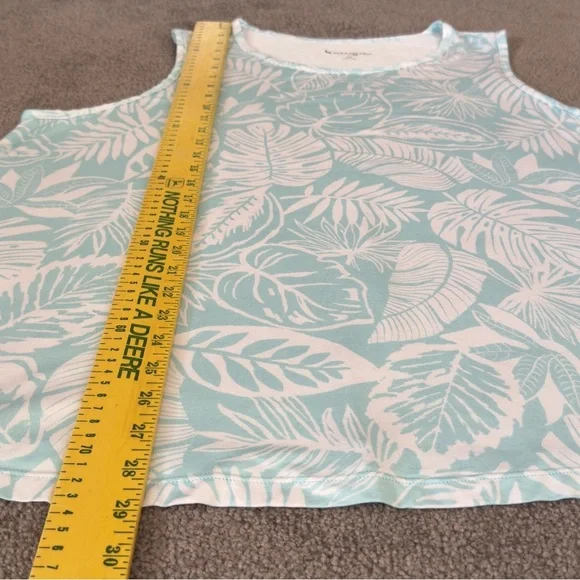 Koolaburra by UGG Allover Printed Modern Tank Top Size 2X Blue Casual Tee Shirt - Picture 5 of 9